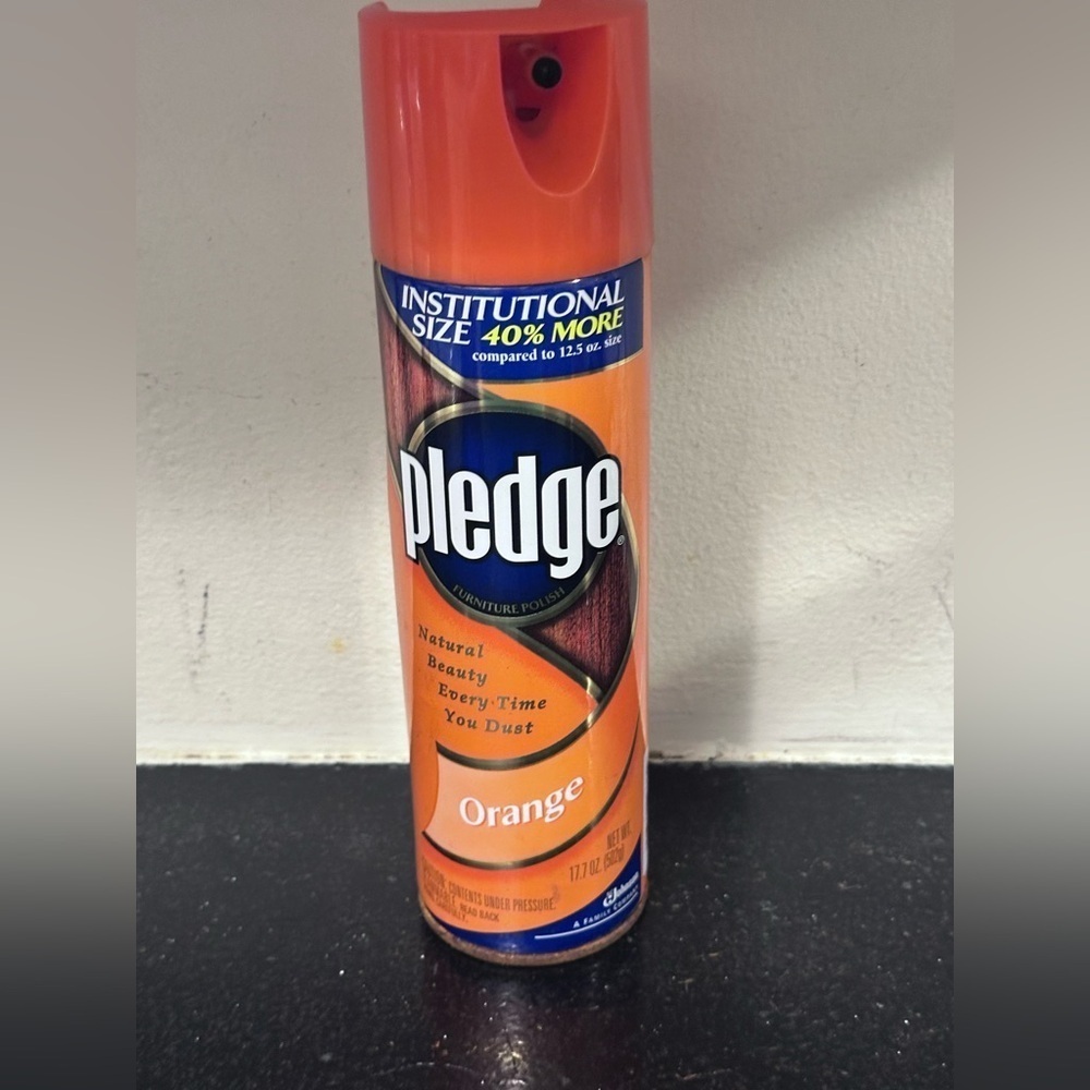 Original Formula HTF 2001 Pledge Orange 12.5oz Furniture Polish